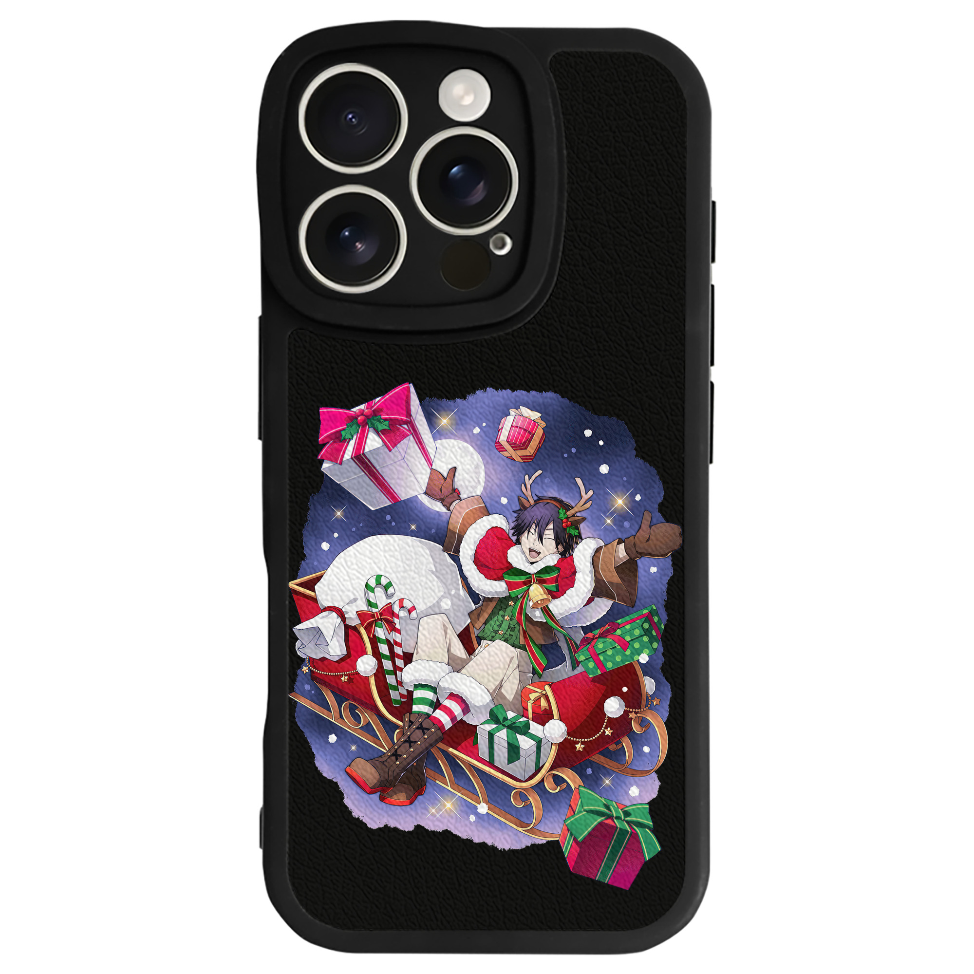 （画像用） 文豪ストレイドッグス Bungo Stray Dogs 【iPhone 16シリーズ対応】シリコンスマホケース（レザー調） 材質：シリコン